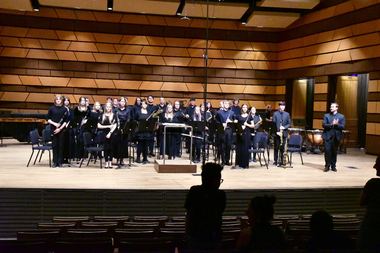 Wind ensemble at state competition